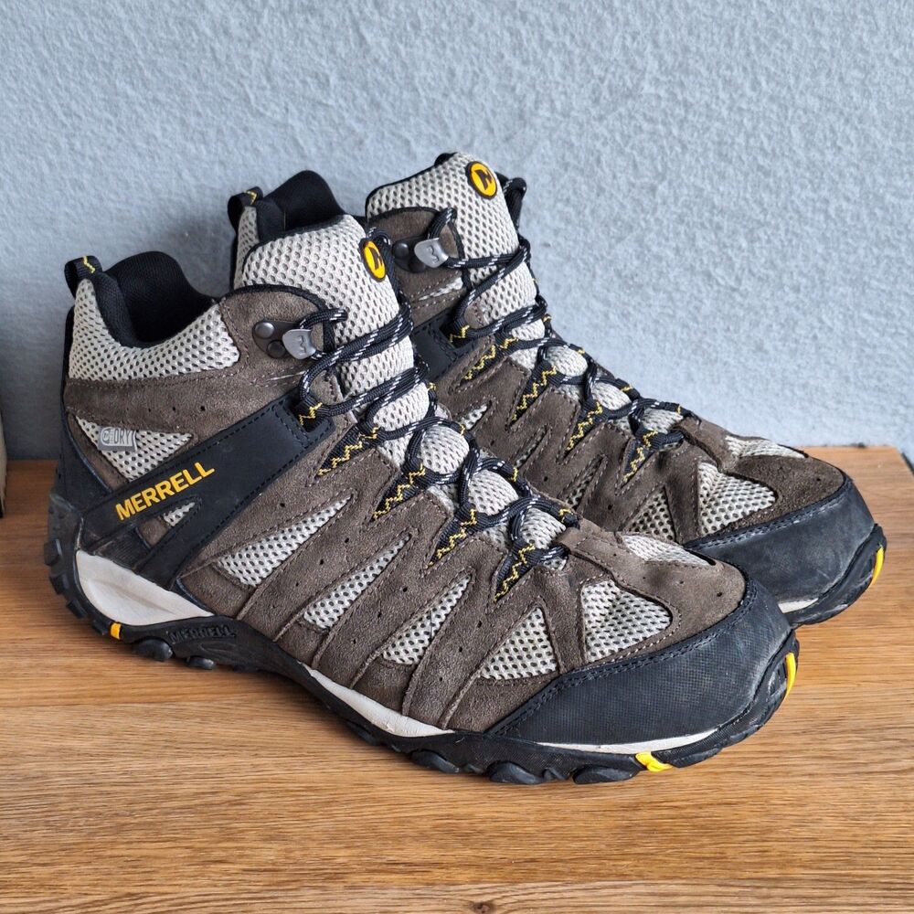 Merrell Accentor 2 Mid Hiking Boots Men’s 11 Brown Leather Shoes Trail Rugged